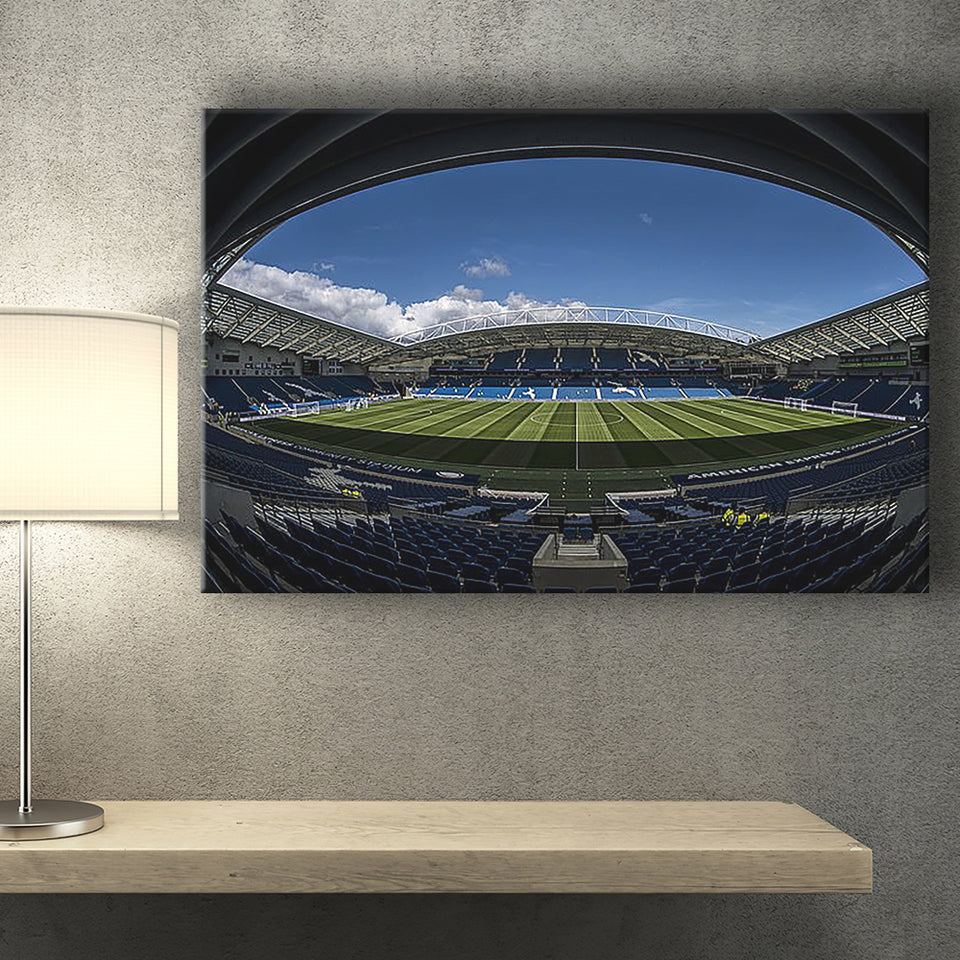 Amex Stadium, Stadium Canvas, Sport Art, Gift for him, Fan Gift, Canvas Prints Wall Art Decor
