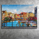 Amsterdam, Amsterdam Painting, Canvas Prints Wall Art Home Decor