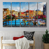 Amsterdam, Amsterdam Painting, Multi Panels, 5 Pieces B, Canvas Prints Wall Art Home Decor,X Large Canvas
