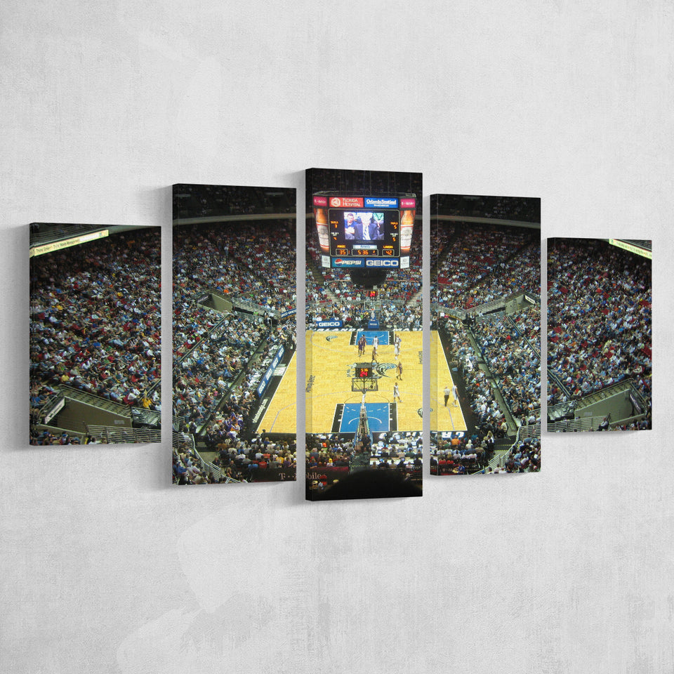 Amway Arena, Stadium Canvas, Sport Art, Large Canvas, Multi Panels, Canvas Prints Wall Art Decor