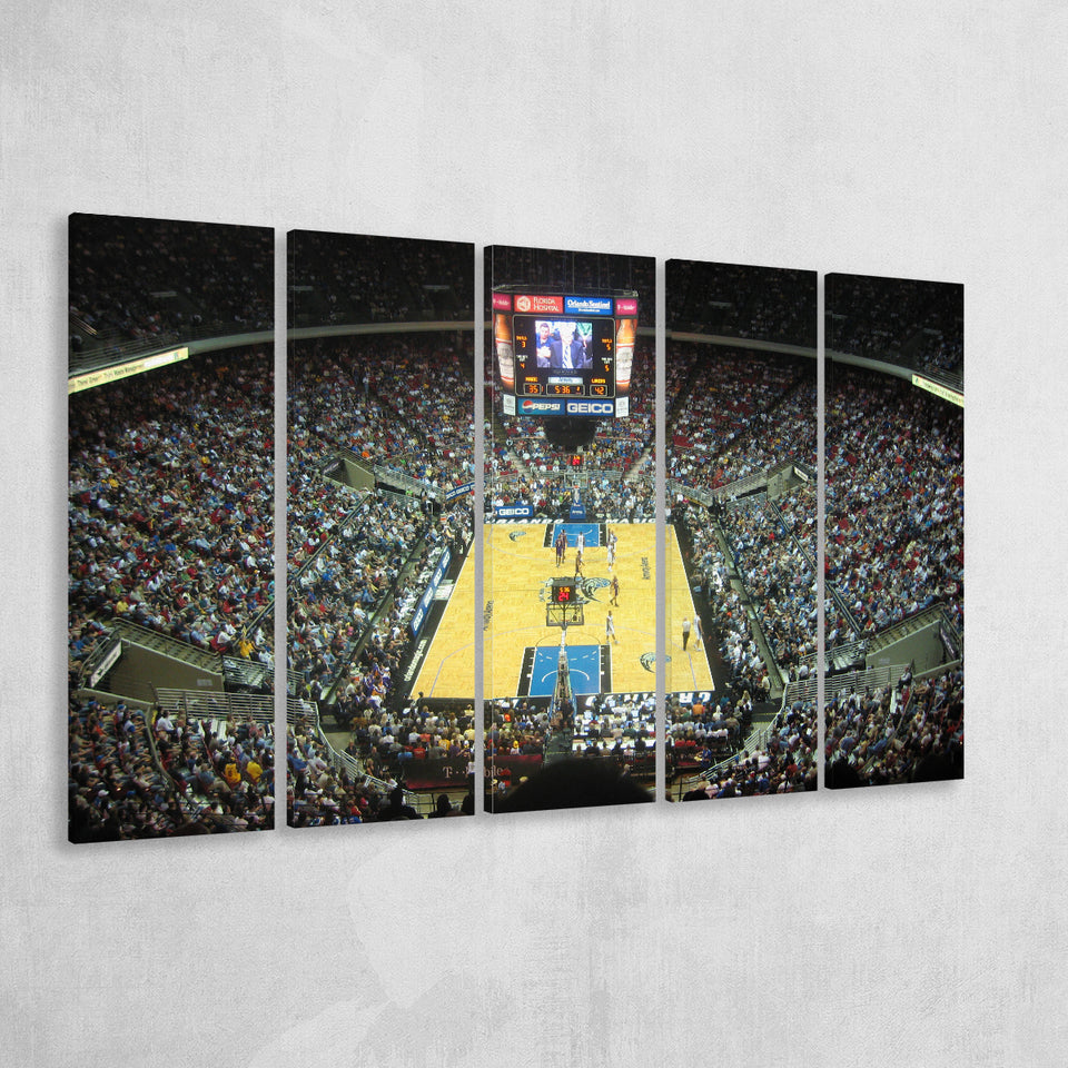 Amway Arena, Stadium Canvas, Sport Art, Gift for him, Multi Panels B, Canvas Prints Wall Art Decor