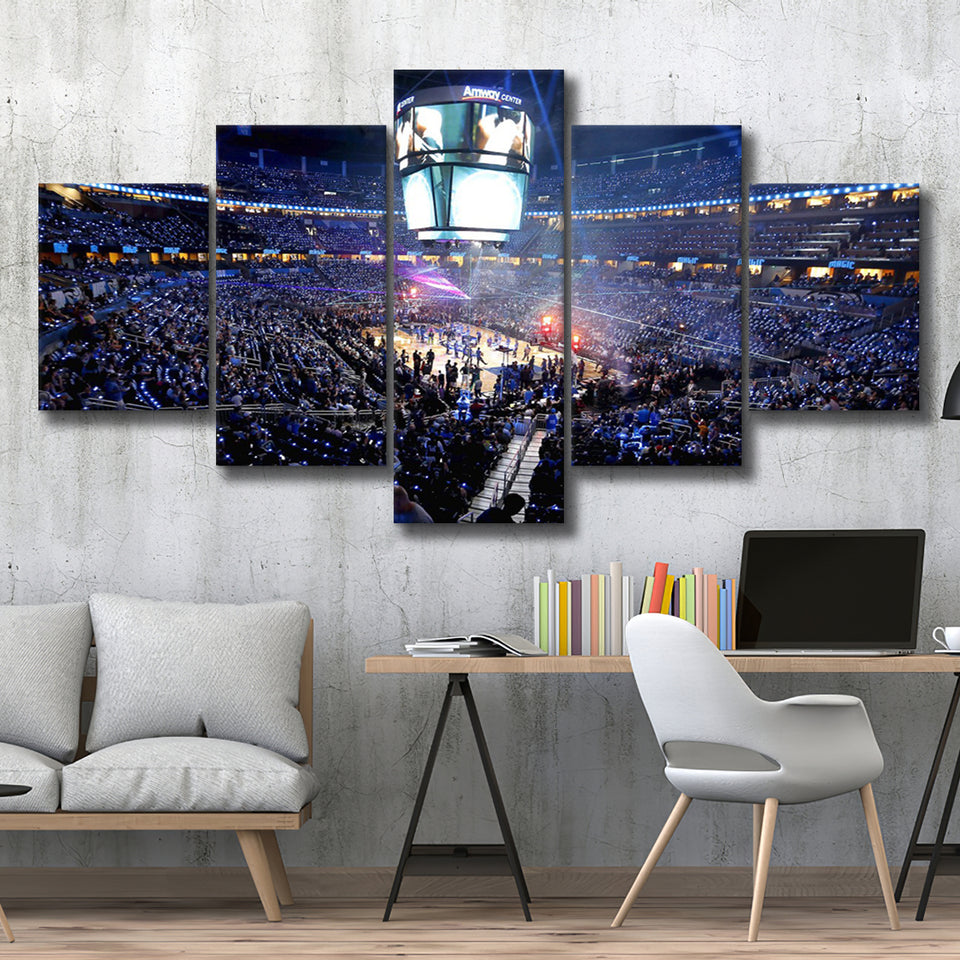Amway Center General, Stadium Canvas, Sport Art, Large Canvas, Multi Panels, Canvas Prints Wall Art Decor