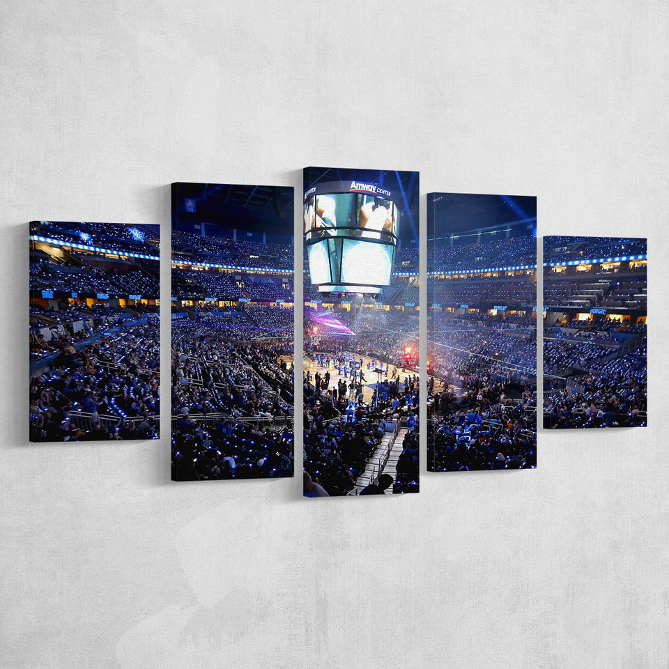 Amway Center General, Stadium Canvas, Sport Art, Large Canvas, Multi Panels, Canvas Prints Wall Art Decor