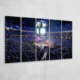 Amway Center General, Stadium Canvas, Sport Art, Gift for him, Multi Panels B, Canvas Prints Wall Art Decor