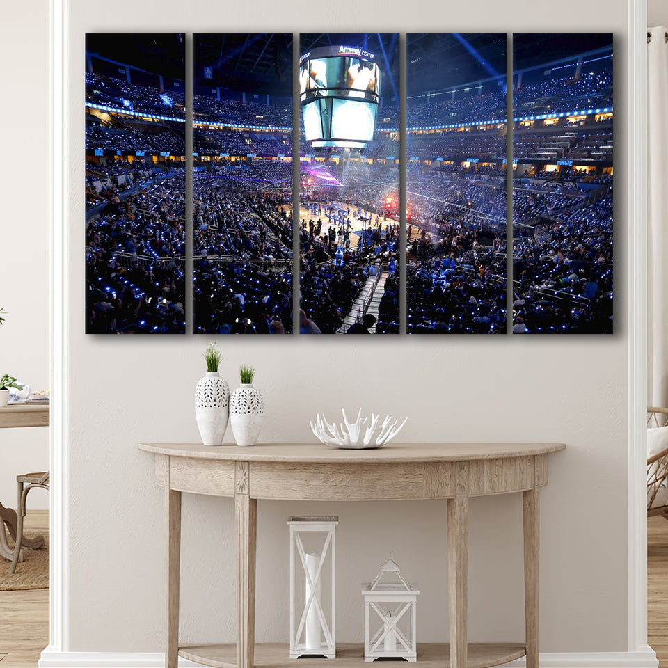 Amway Center General, Stadium Canvas, Sport Art, Gift for him, Multi Panels B, Canvas Prints Wall Art Decor