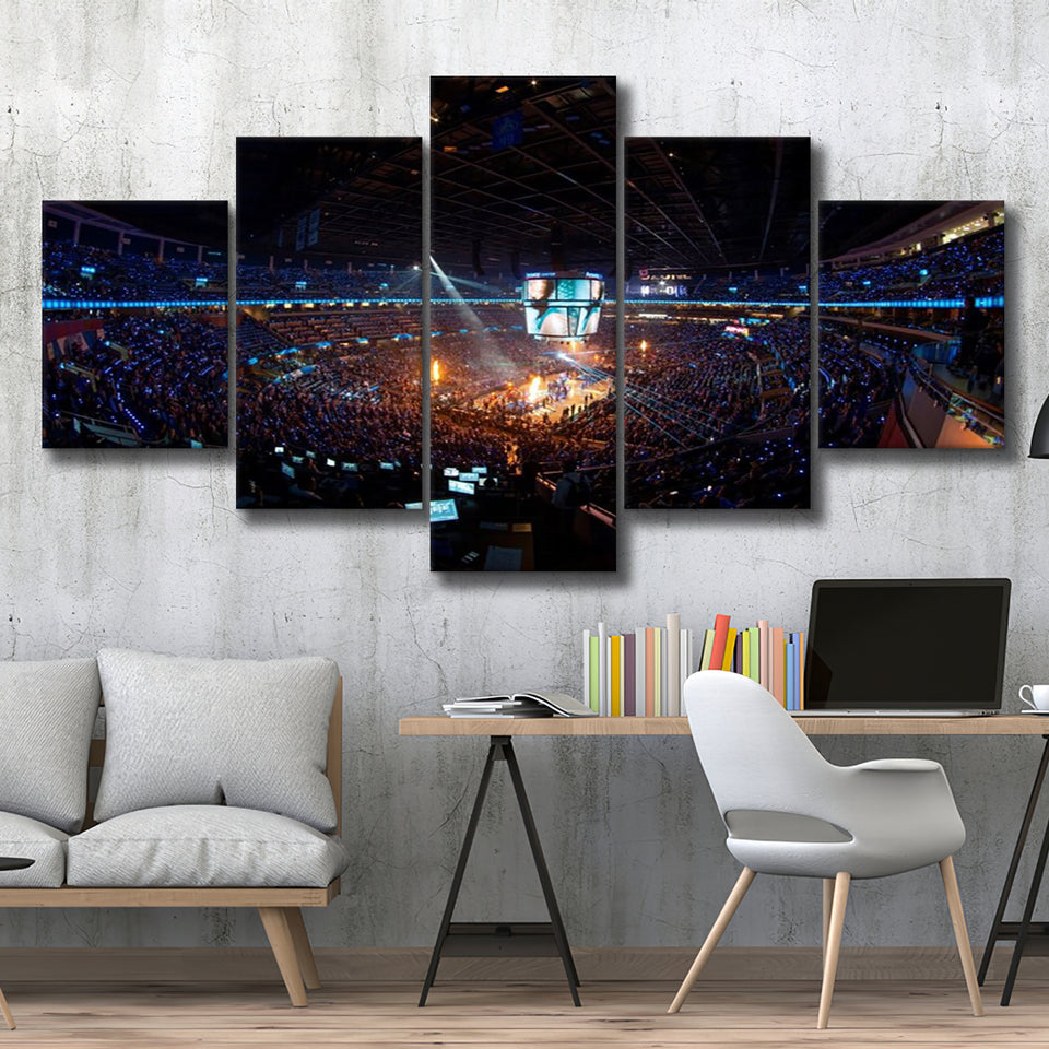 Amway Center Orlando Magic, Stadium Canvas, Sport Art, Large Canvas, Multi Panels, Canvas Prints Wall Art Decor