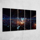 Amway Center Orlando Magic, Stadium Canvas, Sport Art, Gift for him, Multi Panels B, Canvas Prints Wall Art Decor