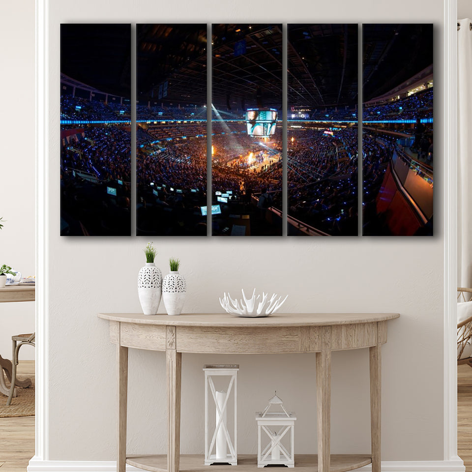 Amway Center Orlando Magic, Stadium Canvas, Sport Art, Gift for him, Multi Panels B, Canvas Prints Wall Art Decor