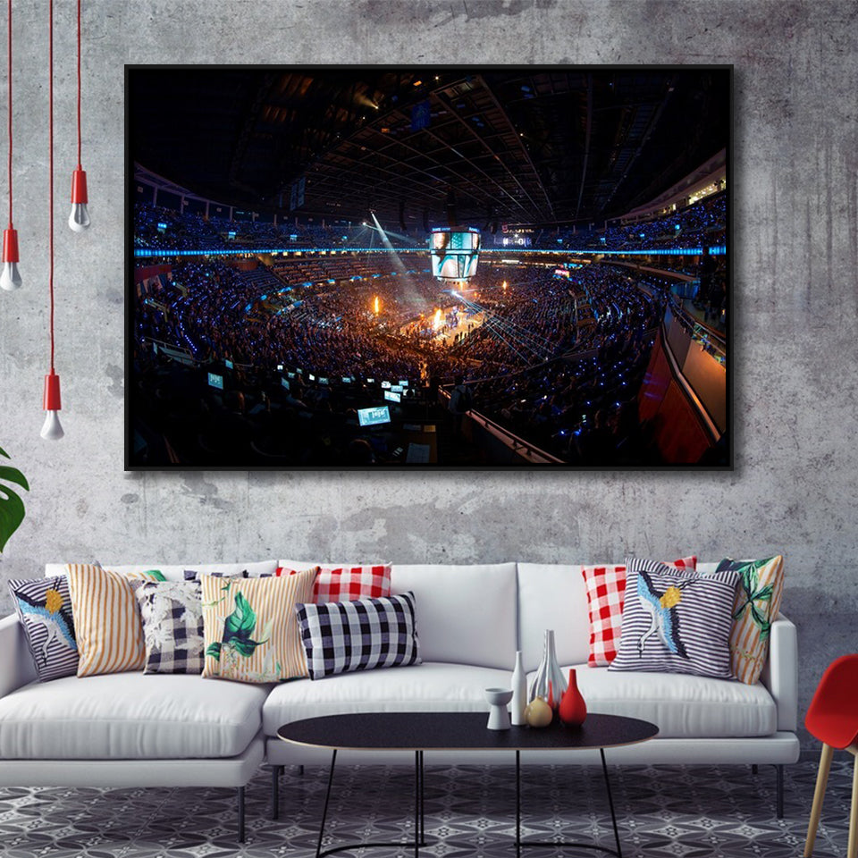 Amway Center Orlando Magic, Stadium Canvas, Sport Art, Gift for him, Framed Canvas Prints Wall Art Decor, Framed Picture