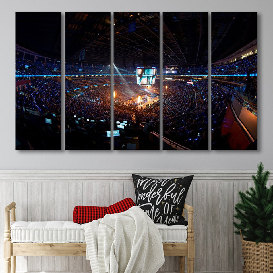 Amway Center Orlando Magic, Stadium Canvas, Sport Art, Gift for him, Multi Panels B, Canvas Prints Wall Art Decor