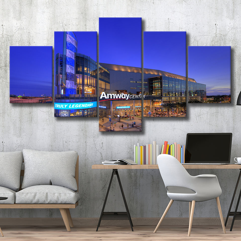 Amway Center Pic, Stadium Canvas, Sport Art, Large Canvas, Multi Panels, Canvas Prints Wall Art Decor