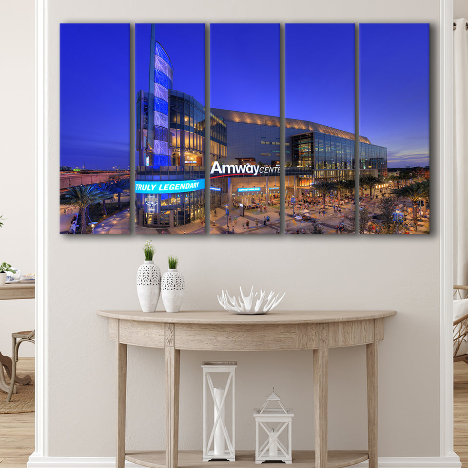 Amway Center Pic, Stadium Canvas, Sport Art, Gift for him, Multi Panels B, Canvas Prints Wall Art Decor