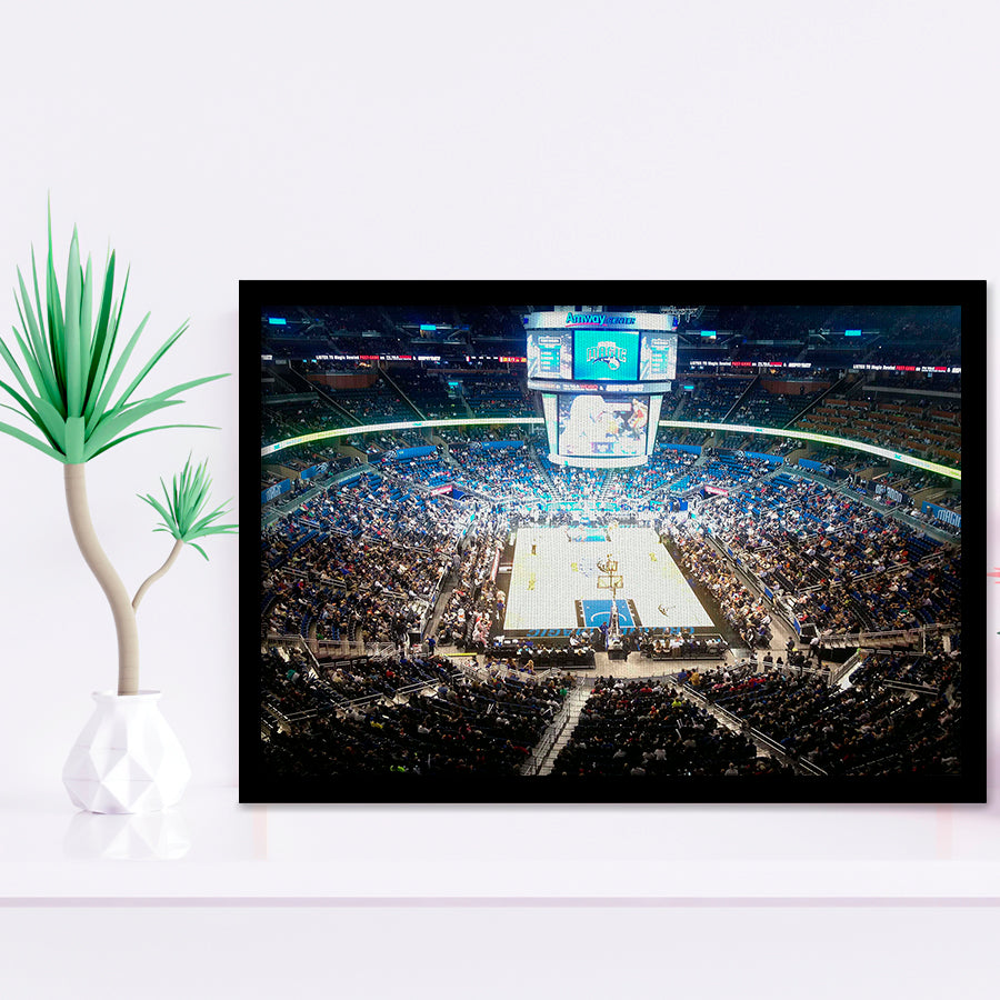 Amway Center, Stadium Canvas, Sport Art, Gift for him, Framed Art Prints Wall Art Decor, Framed Picture
