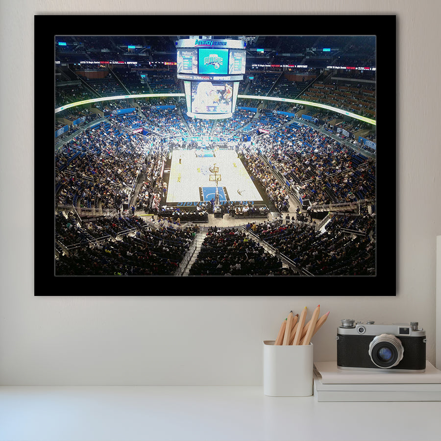Amway Center, Stadium Canvas, Sport Art, Gift for him, Framed Art Prints Wall Art Decor, Framed Picture