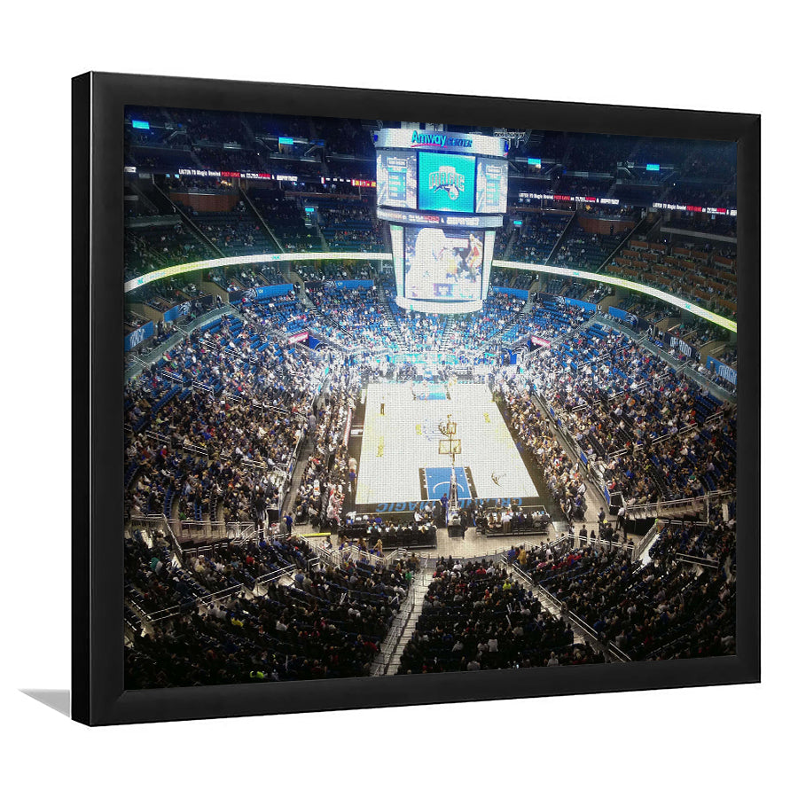 Amway Center, Stadium Canvas, Sport Art, Gift for him, Framed Art Prints Wall Art Decor, Framed Picture