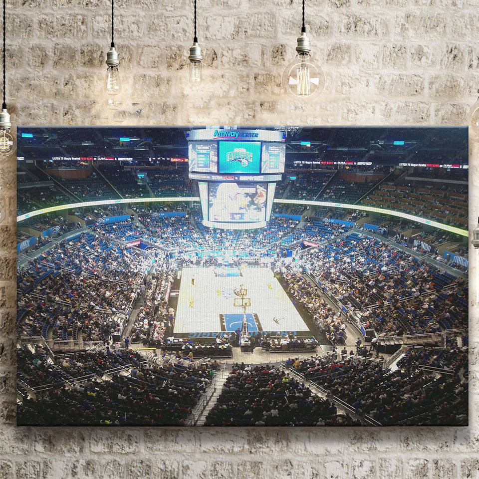 Amway Center, Stadium Canvas, Sport Art, Gift for him, Fan Gift, Canvas Prints Wall Art Decor