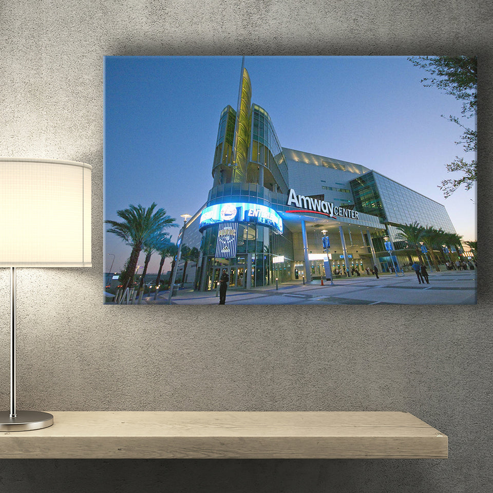 Amway Center Wall Art Orlando Magic Stadium Canvas Prints Basketball,Sport Stadium Art Prints, Fan Gift, Wall Decor