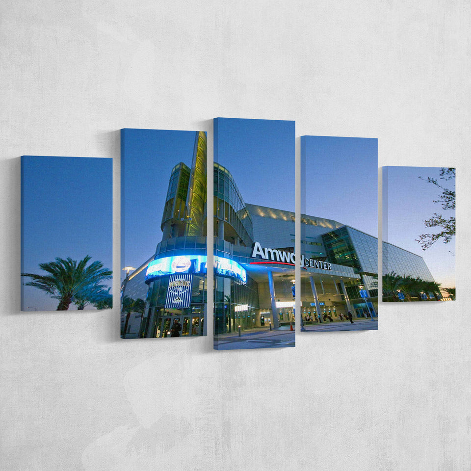 Amway Center Wall Art Orlando Magic Stadium Canvas Prints Basketball,Multi Panels,Sport Stadium Art Prints, Fan Gift