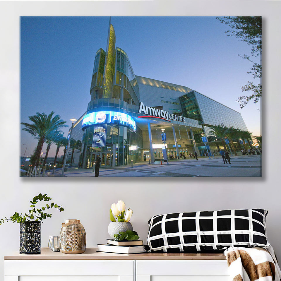 Amway Center Wall Art Orlando Magic Stadium Canvas Prints Basketball,Sport Stadium Art Prints, Fan Gift, Wall Decor
