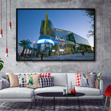 Amway Center Wall Art Orlando Magic Stadium Framed Canvas Prints Basketball,Sport Stadium Art Prints, Fan Gift