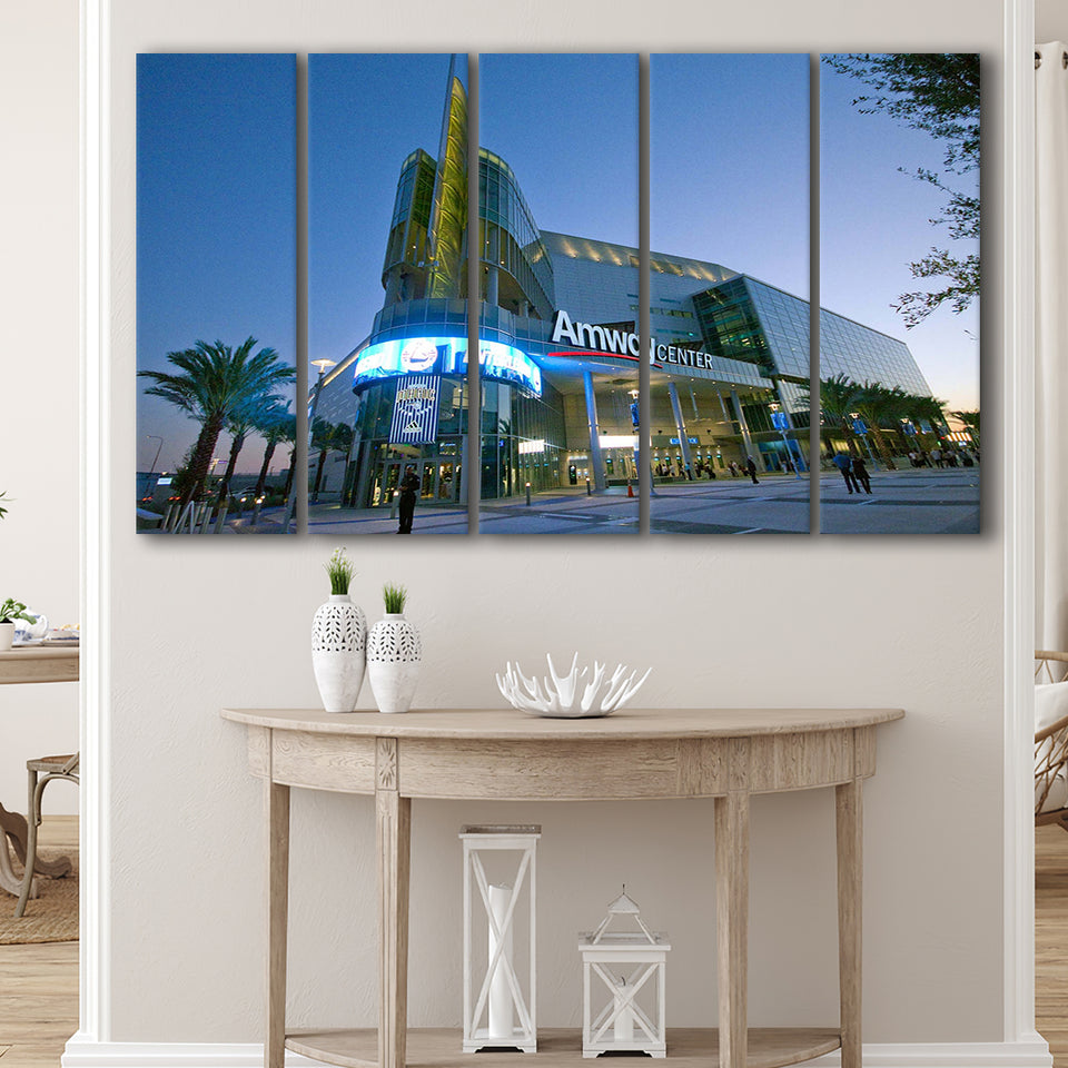 Amway Center Wall Art Orlando Magic Stadium Canvas Prints Basketball,Multi Panels B,Sport Stadium Art Prints, Fan Gift