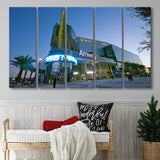 Amway Center Wall Art Orlando Magic Stadium Canvas Prints Basketball,Multi Panels B,Sport Stadium Art Prints, Fan Gift