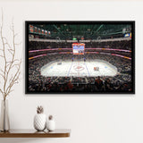 Anaheim Ducks Wall Art Honda Center Stadium Framed Canvas Prints Hockey,Sport Stadium Art Prints, Fan Gift