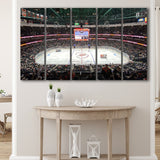 Anaheim Ducks Wall Art Honda Center Stadium Canvas Prints Hockey,Multi Panels B,Sport Stadium Art Prints, Fan Gift