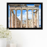 Ancient Greek Architecture Greece Wall Art Framed Canvas Prints Wall Art Decor, Framed Picture, Floating Frame