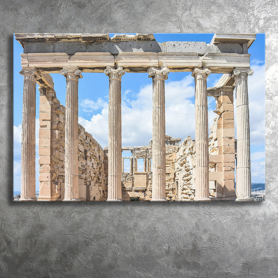 Ancient Greek Architecture Greece Wall Art Canvas Prints Wall Art Decor - Painting Canvas,Home Decor, Ready to Hang