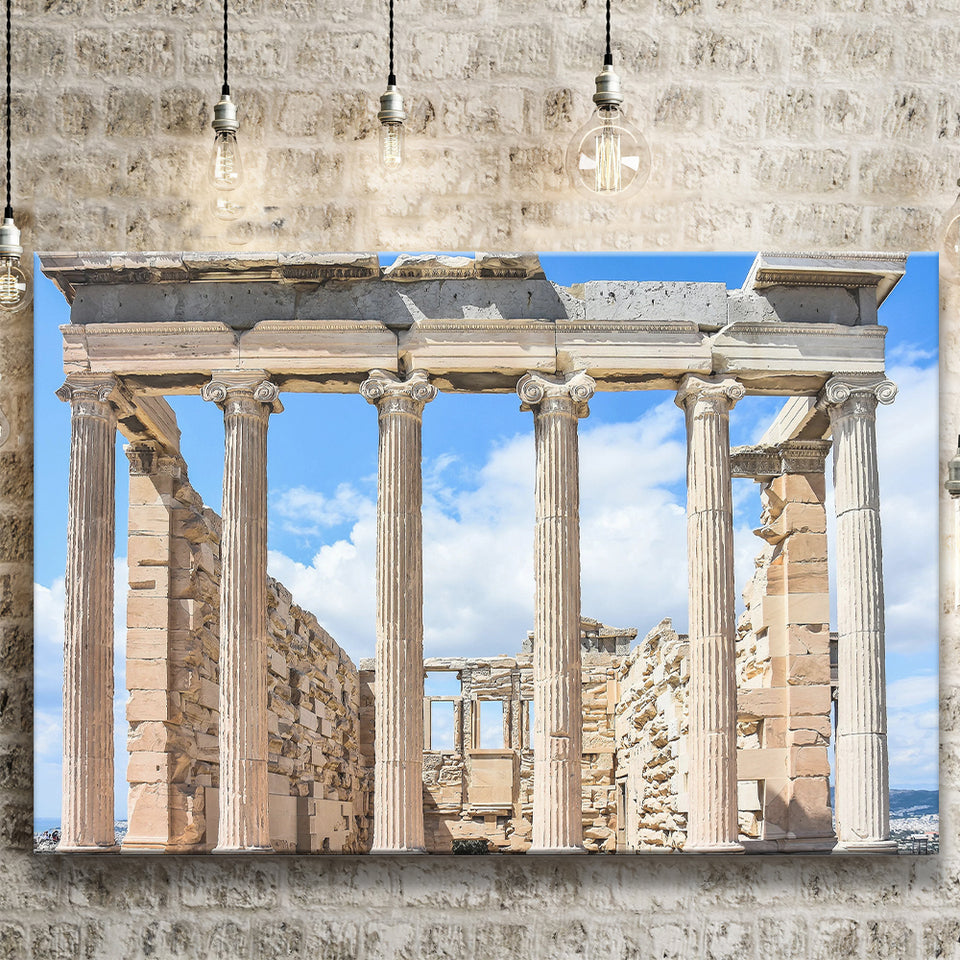 Ancient Greek Architecture Greece Wall Art Canvas Prints Wall Art Decor - Painting Canvas,Home Decor, Ready to Hang