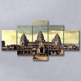 Ancient Khmer Temple, Ancient Architecture Multi Panels,Canvas Prints Wall Art Home Decor
