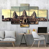 Ancient Khmer Temple, Ancient Architecture Multi Panels,Canvas Prints Wall Art Home Decor