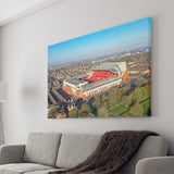 Anfield Liverpool Aerial View, Stadium Canvas, Sport Art, Gift for him, Fan Gift, Canvas Prints Wall Art Decor