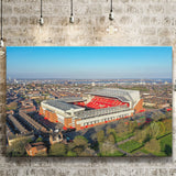 Anfield Liverpool Aerial View, Stadium Canvas, Sport Art, Gift for him, Fan Gift, Canvas Prints Wall Art Decor