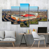 Anfield Liverpool Aerial View, Stadium Canvas, Sport Art, Large Canvas, Multi Panels, Canvas Prints Wall Art Decor