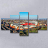 Anfield Liverpool Aerial View, Stadium Canvas, Sport Art, Large Canvas, Multi Panels, Canvas Prints Wall Art Decor