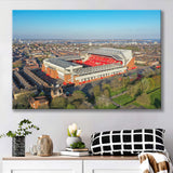 Anfield Liverpool Aerial View, Stadium Canvas, Sport Art, Gift for him, Fan Gift, Canvas Prints Wall Art Decor