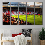 Anfield Road United Kingdom, Stadium Canvas, Sport Art, Gift for him, Multi Panels B, Canvas Prints Wall Art Decor
