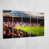 Anfield Road United Kingdom, Stadium Canvas, Sport Art, Gift for him, Multi Panels B, Canvas Prints Wall Art Decor