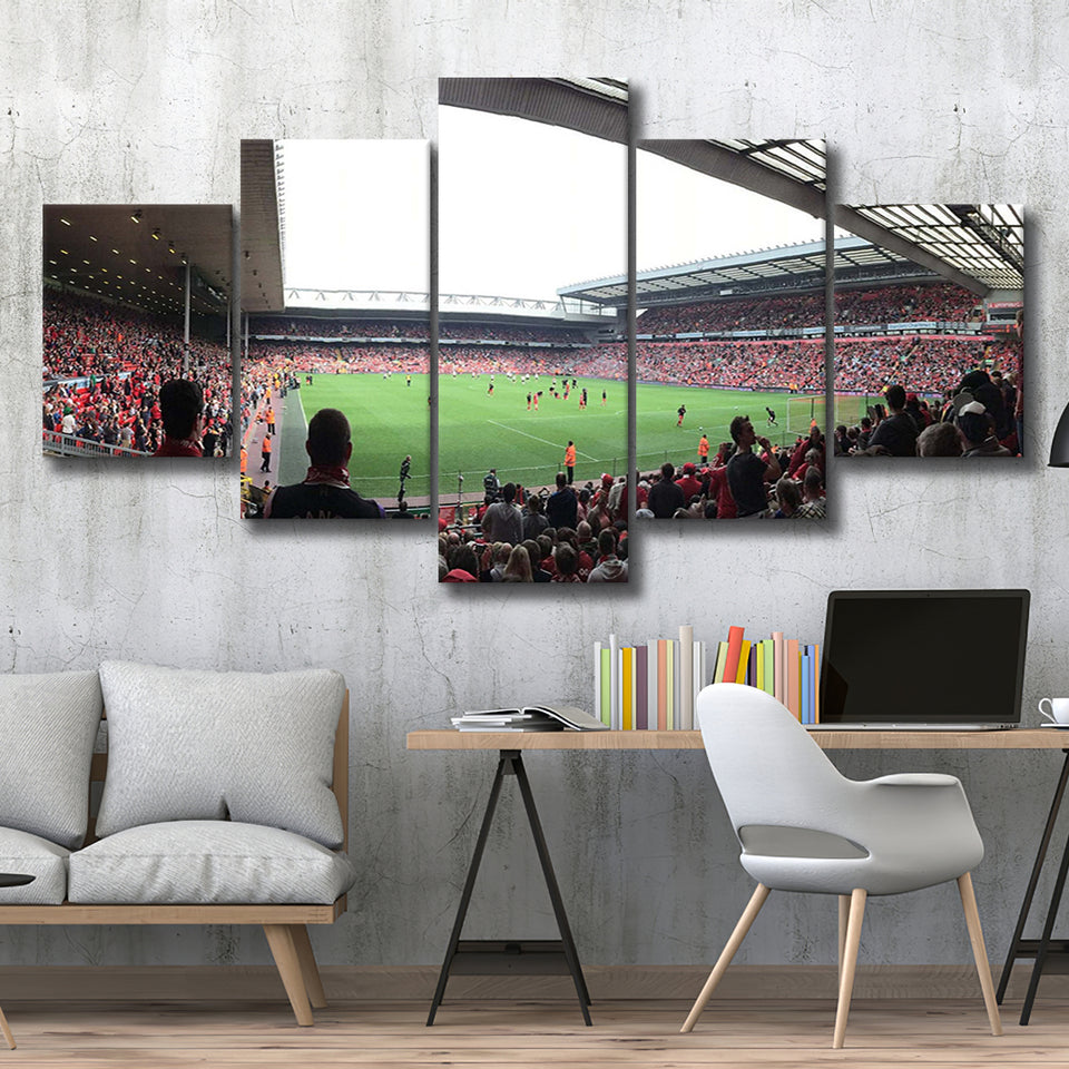 Anfield Road Wall Art Liverpool Stadium Canvas Prints Football Stadium,Multi Panels,Sport Stadium Art Prints, Fan Gift
