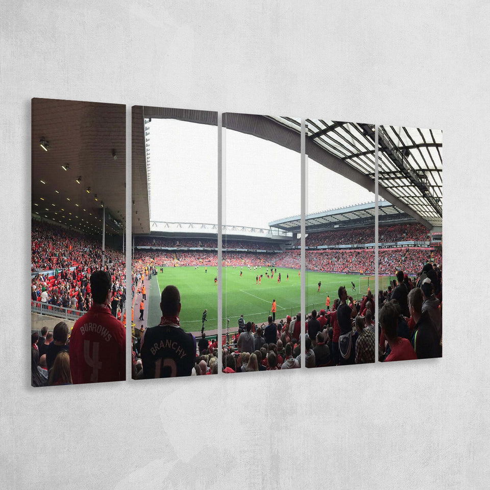 Anfield Road Wall Art Liverpool Stadium Canvas Prints Football Stadium,Multi Panels B,Sport Stadium Art Prints, Fan Gift