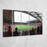 Anfield Road Wall Art Liverpool Stadium Canvas Prints Football Stadium,Multi Panels B,Sport Stadium Art Prints, Fan Gift