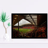 Anfield Stadium, Stadium Canvas, Sport Art, Gift for him, Framed Art Prints Wall Art Decor, Framed Picture