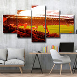 Anfield Stadium in Liverpool, Stadium Canvas, Sport Art, Large Canvas, Multi Panels, Canvas Prints Wall Art Decor