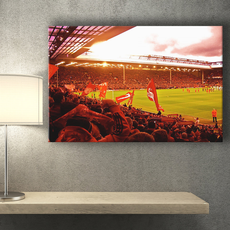 Anfield Stadium in Liverpool, Stadium Canvas, Sport Art, Gift for him, Fan Gift, Canvas Prints Wall Art Decor