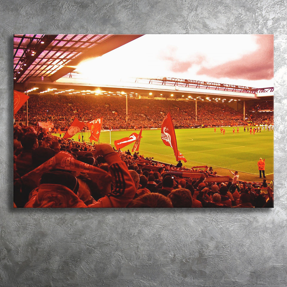 Anfield Stadium in Liverpool, Stadium Canvas, Sport Art, Gift for him, Fan Gift, Canvas Prints Wall Art Decor