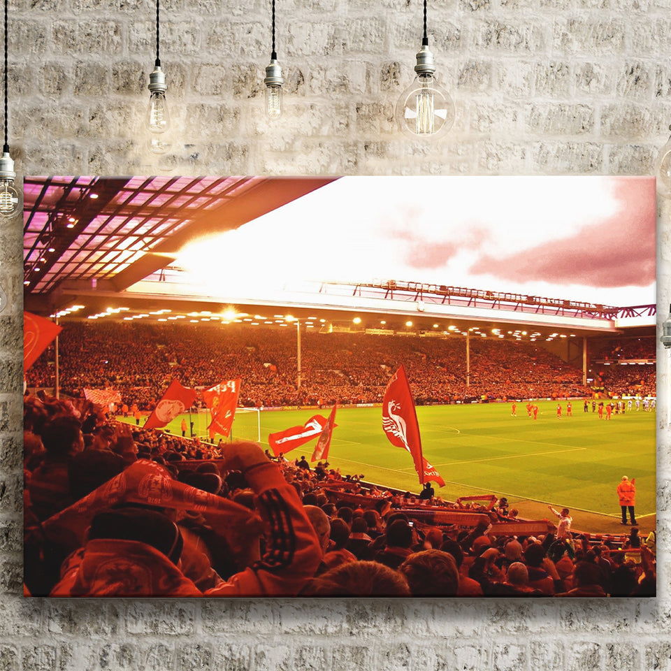 Anfield Stadium in Liverpool, Stadium Canvas, Sport Art, Gift for him, Fan Gift, Canvas Prints Wall Art Decor