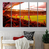Anfield Stadium in Liverpool, Stadium Canvas, Sport Art, Gift for him, Multi Panels B, Canvas Prints Wall Art Decor
