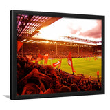 Anfield Stadium in Liverpool, Stadium Canvas, Sport Art, Gift for him, Framed Art Prints Wall Art Decor, Framed Picture